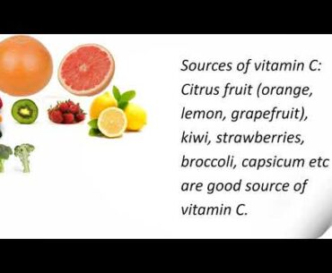 Vitamin C and immunity, sources, benefits of vitamin C.