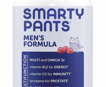 SmartyPants Men’s Formula Daily Gummy Multivitamin: Vitamin C, D3, and Zinc for Immunity, CoQ10 for