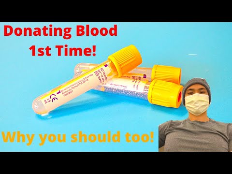 Donated Blood For The First Time! - SAVE LIVES