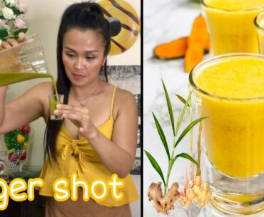 BEST  Cold & FLU GINGER TURMERIC SHOT RECIPE  MAGIC WELLNESS JUICE SHOT