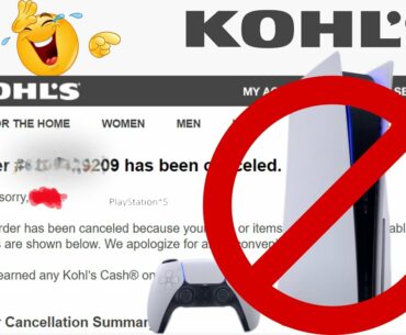 Kohls  nightmare ps5 failure. They fried my order good.