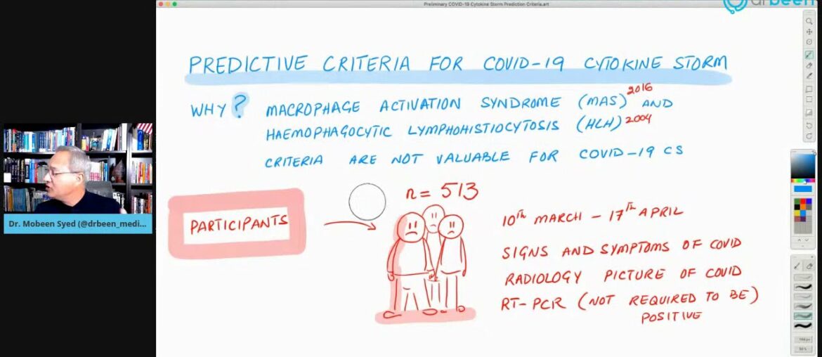 Preliminary COVID-19 Cytokine Storm Prediction Criteria