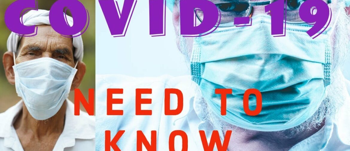 Covid-19. Stay Home, Symptoms, Cough, Sore Throat, Face Mask, Sanitizer, & Social Distancing.