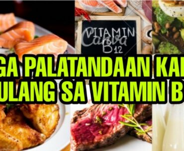 MGA PALATANDAAN KAPAG KULANG SA VITAMIN B12/SIGNS & SYMPTOMS OF VIT B12 DEFICIENCY@ANYTHINGONTHEGO