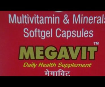 Megavit Capsule, Multi Vitamin & Minerals Softgel Capsule, Daily Health Supplement, Multi Vitamin