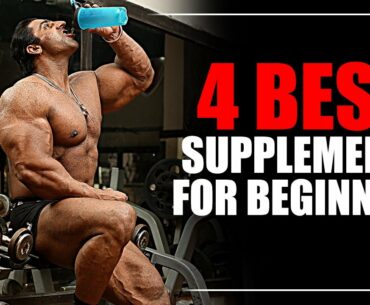 TOP 4 SUPPLEMENTS FOR BEGINNERS | Muscle Gaining | Varinder Ghuman
