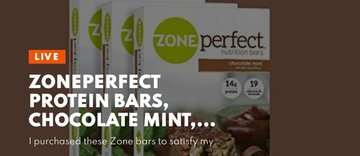 ZonePerfect Protein Bars, Chocolate Mint, 14g of Protein, Nutrition Bars With Vitamins & Minera...