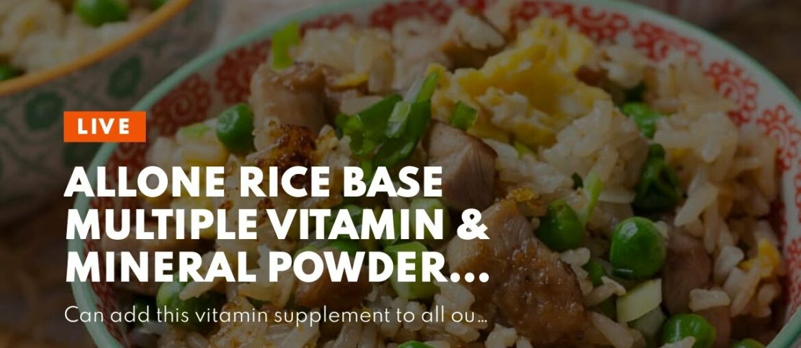 allOne Rice Base Multiple Vitamin & Mineral Powder  Once Daily Multivitamin, Mineral & Whole F...