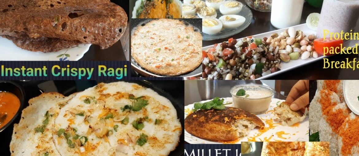 Best&instant Breakfast ideas, breakfast recipes with nutritional values, Best of Bhojana priya