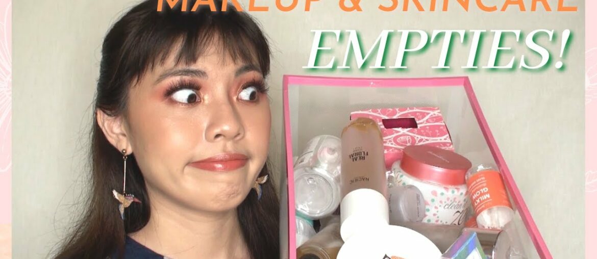 MAKEUP & SKINCARE EMPTIES!! Will I repurchase or not? Talking about my beauty trash! Empties 2020