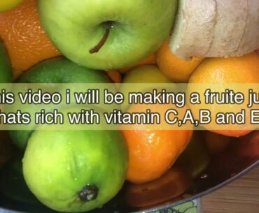 Fruit juice rich with C-vitamin/ detox juice