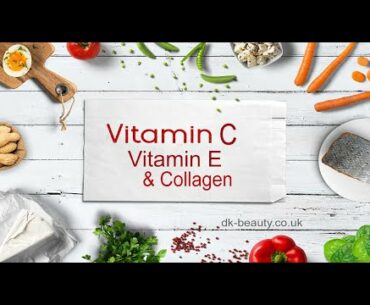 Skin essentials : vitamin C, vitamin E and Collagen.