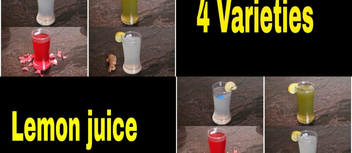 Lemon Juice| Four Flavors of Lemonade| Good Sources of Vitamin C