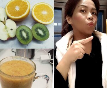 my apple kiwi orange smoothie body booster.high in vitamin c