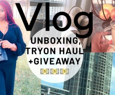 PRODUCTIVE DAY IN THE LIFE| unboxing Raven Elyse mystery box| Try-on haul + GIVEAWAY ANNOUNCEMENT