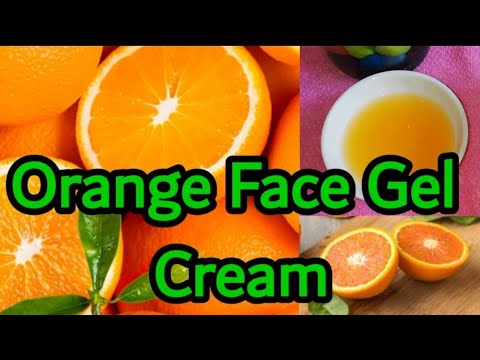 DIY VITAMIN C Orange Face Gel Cream For Skin Whitening|Anti-aging Dark Spot,Pimples Free GlowingSkin