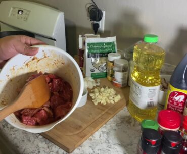 The Sexy Housewife Cooking show - Chili Beef Salpicao with Mushrooms and Vitamins and minerals Vlog6