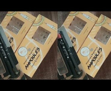 Unboxing:Rivaj UK whitening & brightening,Ampoules ,vitamin C extract