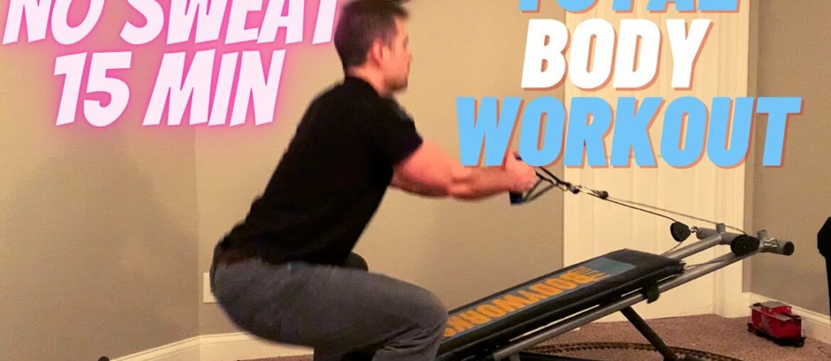 Easy 15 Min Ultimate Body Works (Total Gym) Workout / Rant
