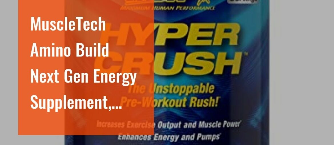 MuscleTech Amino Build Next Gen Energy Supplement, Formulated with BCAA Amino Acids, Betaine, V...