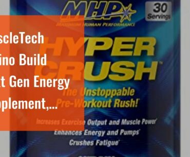 MuscleTech Amino Build Next Gen Energy Supplement, Formulated with BCAA Amino Acids, Betaine, V...