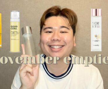 November Beauty Empties 2020 | Paula's Choice, Timeless, Secret Key, Bio Essence, Holika Holika