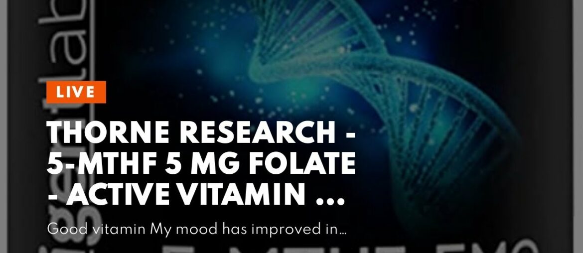Thorne Research - 5-MTHF 5 mg Folate - Active Vitamin B9 Folate Supplement - 60 Capsules