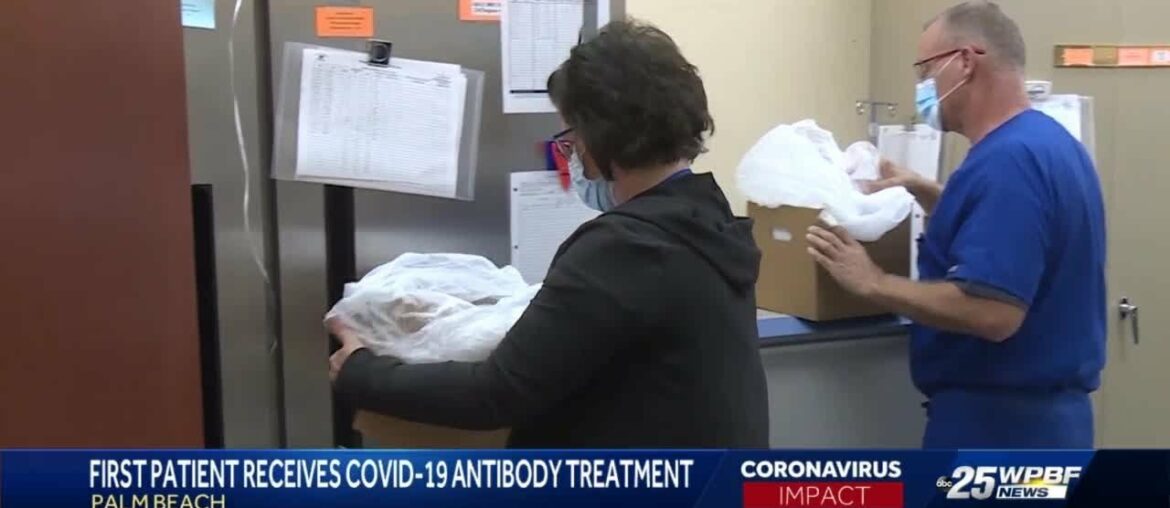 First patient received COVID-19 antibody treatment