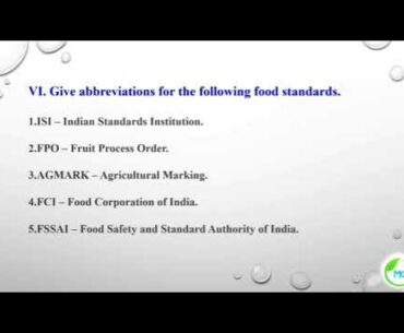 Nutrition and health - Textbook exercises