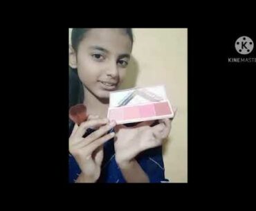 Baby Girl stage makeup !! In curly hair High Bun - z sisters show