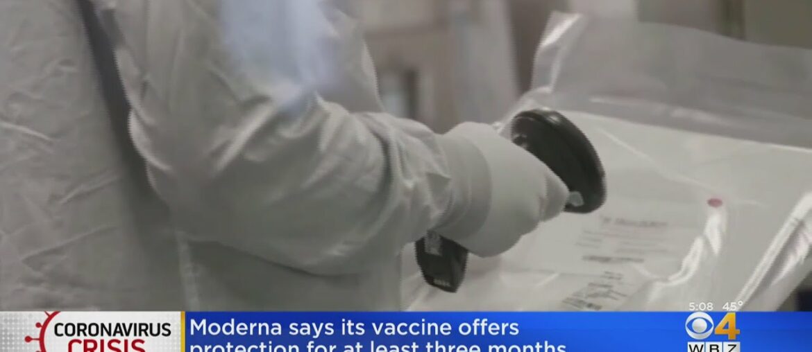 Moderna Says COVID Vaccine Could Create Immunity For At Least Three Months