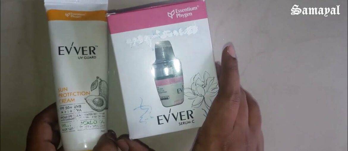 EVVER SUNSCREEN REVIEW EVVER VITAMIN C SERUM REVIEW Beauty product unboxing