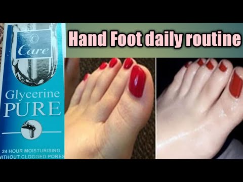 Hand feet whitening serum //winter special glycerin & rose water //beauty & makeup