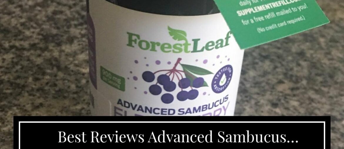 Best Reviews Advanced Sambucus Elderberry Immune Booster with Zinc & Vitamin C - Black Elderber...