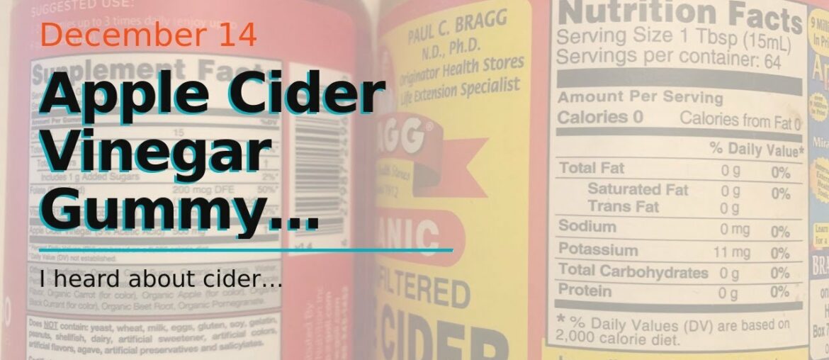 Apple Cider Vinegar Gummy Vitamins by Goli Nutrition - Immunity, Detox & Weight (3 Pack, 180 Co...