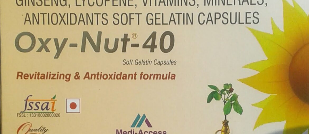 Best Multivitamin, Maltimineral,Lycopene & ginseng Capsules, Oxy-Nut-40 Capsules,Dr. Pk  Vaidya