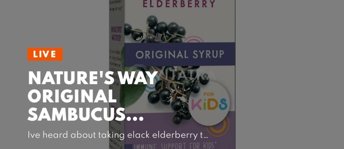 Nature's Way Original Sambucus Elderberry Lozenges, Herbal Supplements with Vitamin C, Gluten F...