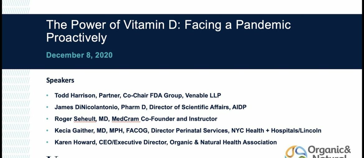 The Power of Vitamin D   Facing a Pandemic Proactively