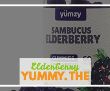 Elderberry Gummies 75mg by Zena, with Vitamin C & Zinc for Immune Support, Powerful Antioxidant...