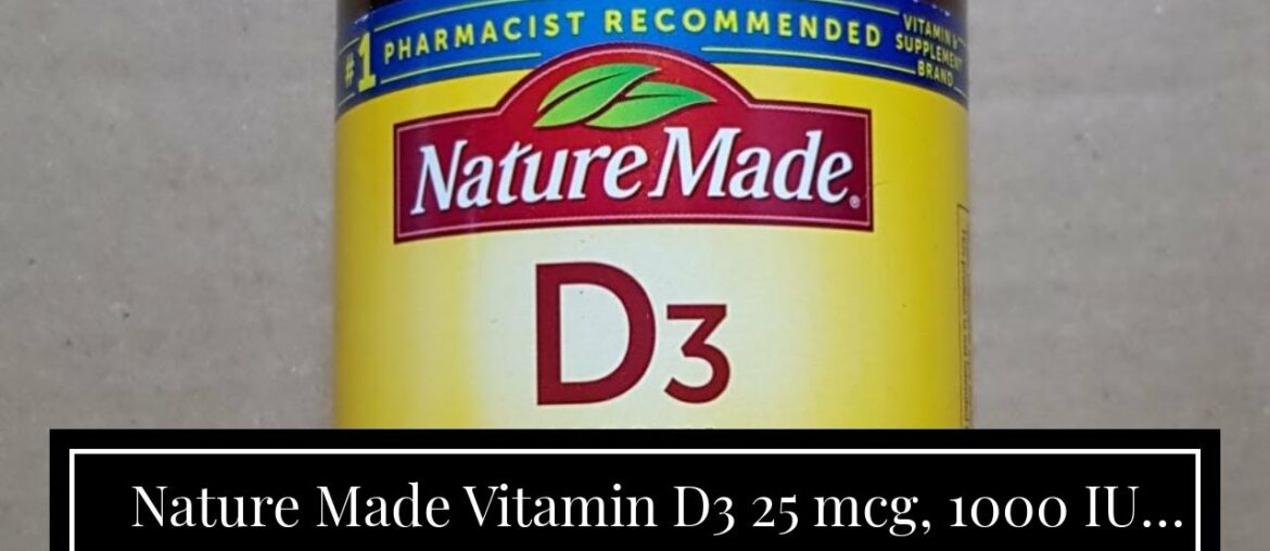 Nature Made Vitamin D3 25 mcg, 1000 IU (1Pack 650 Softgels)