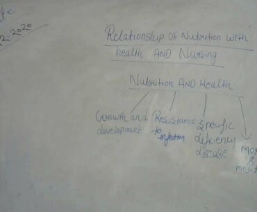 BSC & GNM 1ST YEAR - NUTRITION - RELATIONSHIP OF NUTRITION WITH HEALTH & NURSING