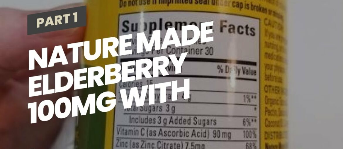 Nature Made Elderberry 100mg with Vitamin C & Zinc Gummies, 60 count to Help Support the Immune...