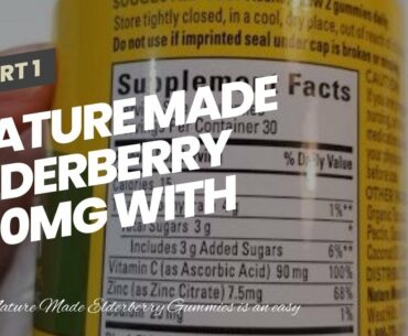 Nature Made Elderberry 100mg with Vitamin C & Zinc Gummies, 60 count to Help Support the Immune...