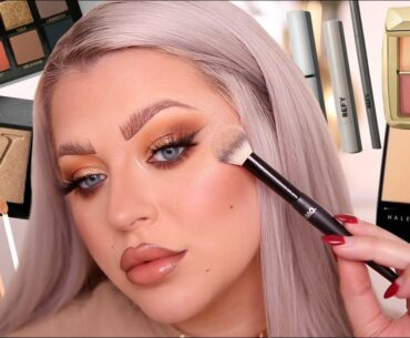 TRYING HYPED NEW MAKEUP! FULL FACE FIRST IMPRESSIONS!