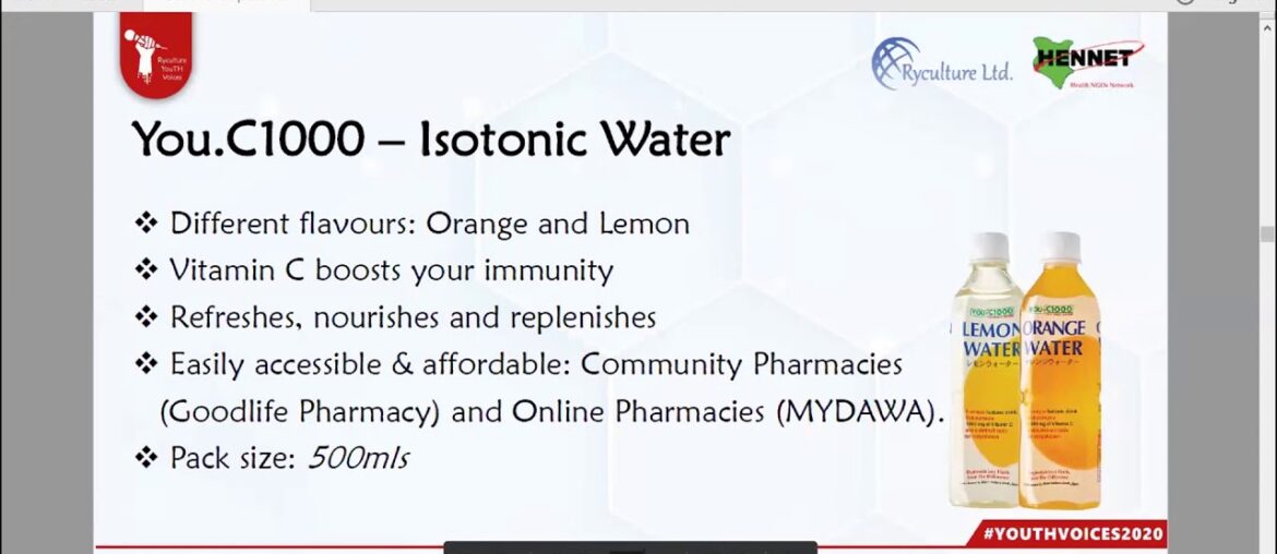 YouTH VOICES SUMMIT: You.C100 - Vitamin C Supplement