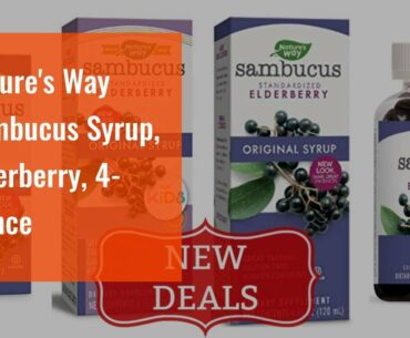 Nature's Way Sambucus Syrup, Elderberry, 4-Ounce