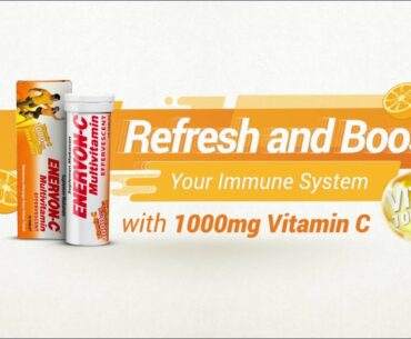Enervon-C Effervescent : Refresh and Boost Your Immune System with 1000mg Vitamin C