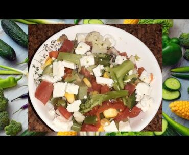#paneer vegetable salad# immunity booster, lots of minerals, vitamins helpful for weight control .