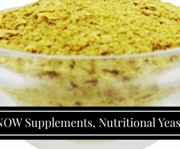 NOW Supplements, Nutritional Yeast Flakes Fortified with Additional B-Vitamins, 10-Pound