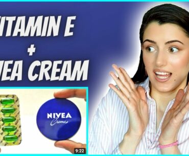 SPECIALIST testing NIVEA CREAM & VITAMIN E CAPSULES: skincare hacks, beauty tips, anti-aging